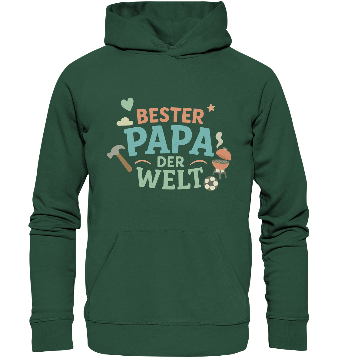 Bester Papa der Welt - Vater Geschenk - Organic Basic Hoodie
