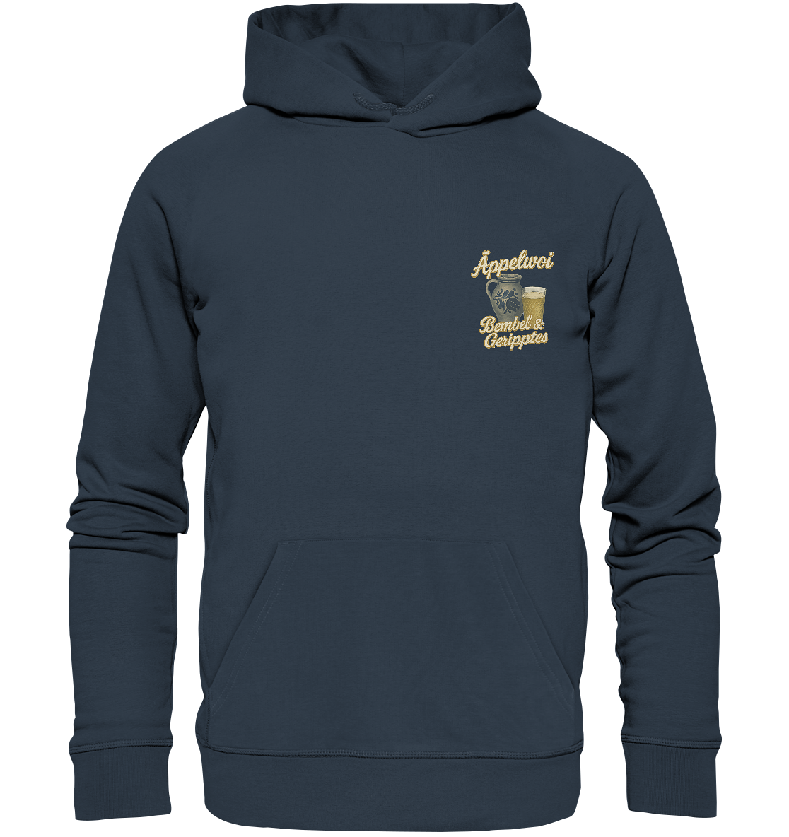 Äppelwoi - Bembel & Geripptes | Typisch Frankfurt - Organic Basic Hoodie