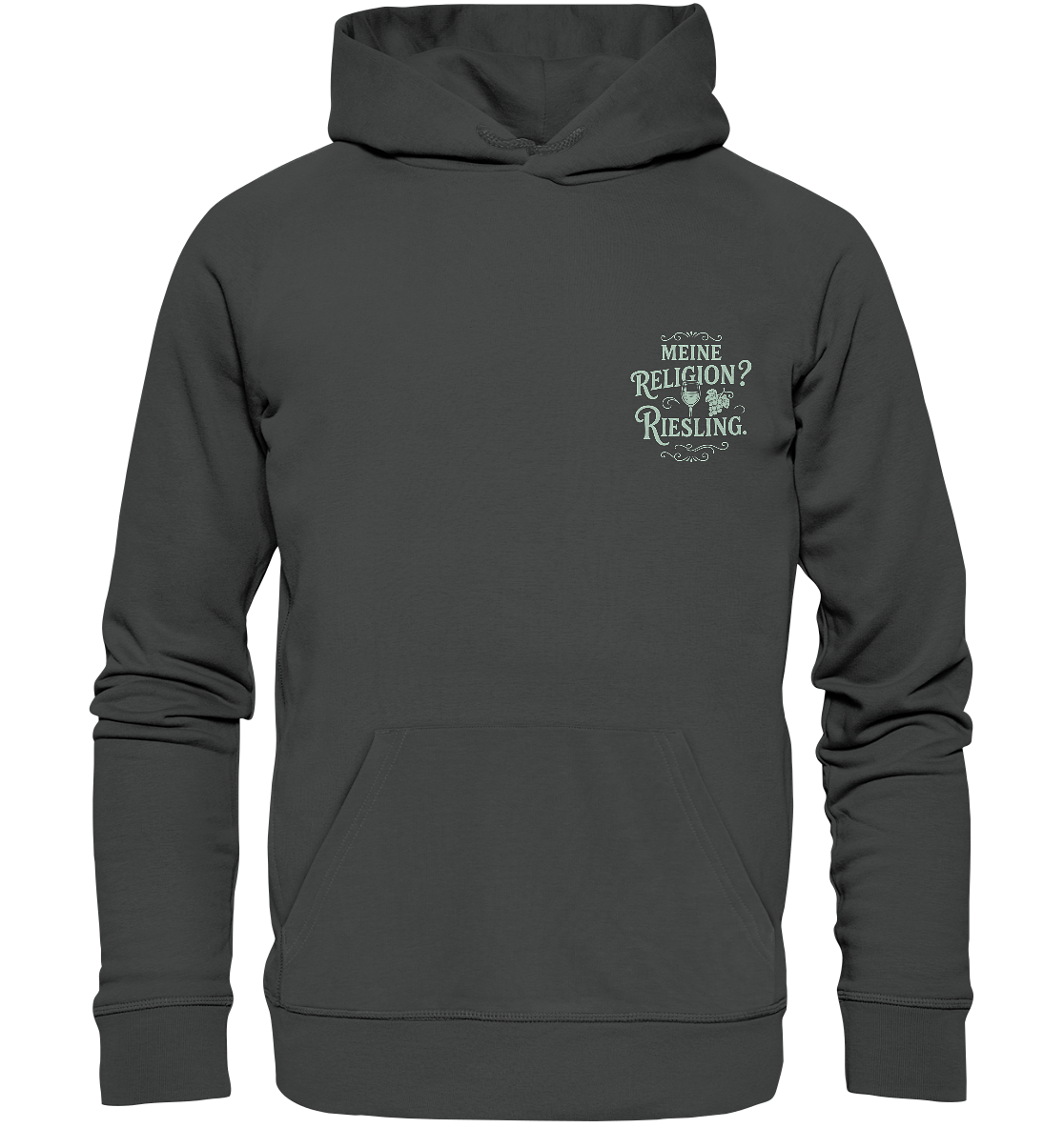 Meine Religion? Riesling. – Wein Spruch für Weißwein-Fans - Organic Basic Hoodie