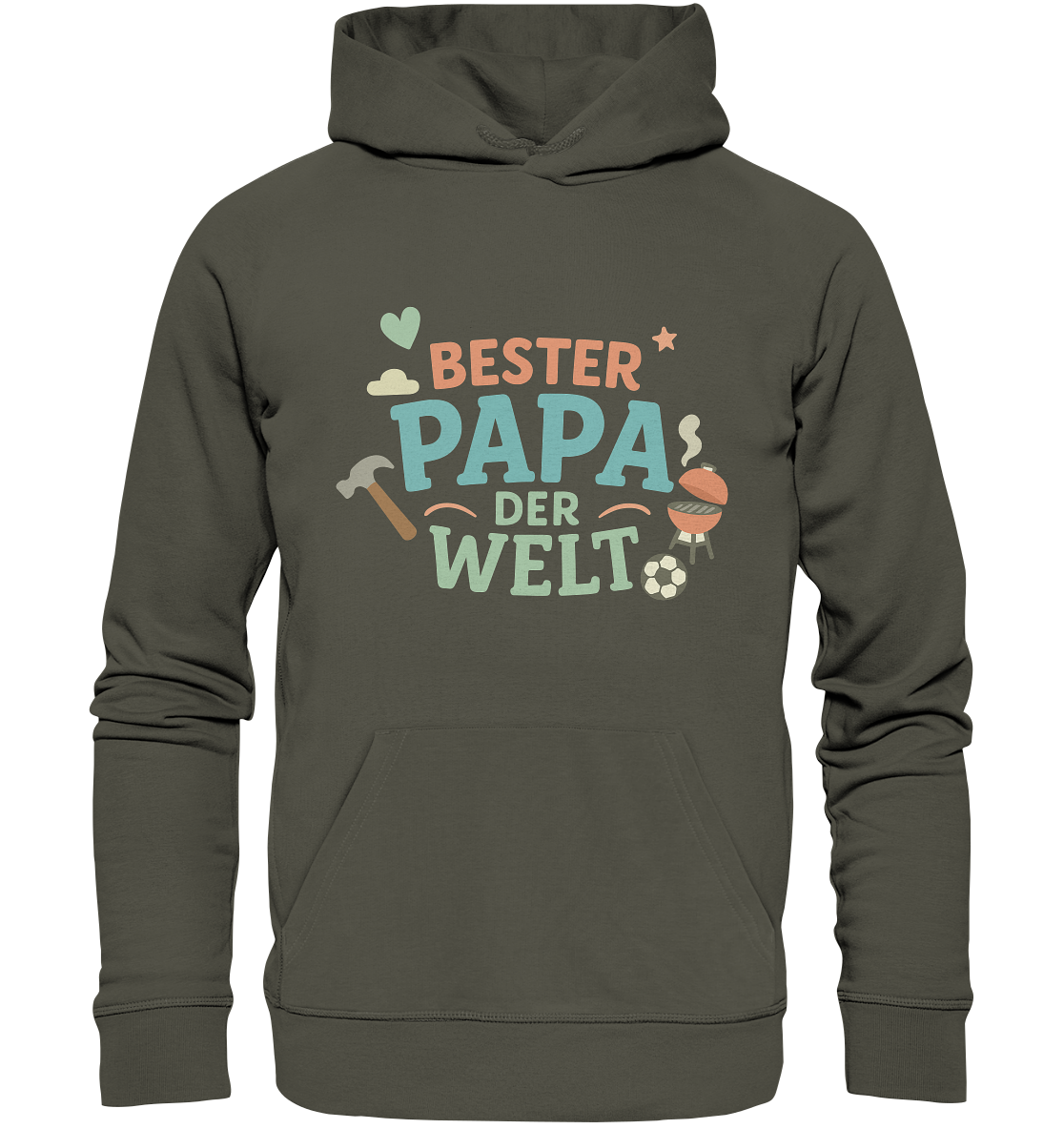 Bester Papa der Welt - Vater Geschenk - Organic Basic Hoodie