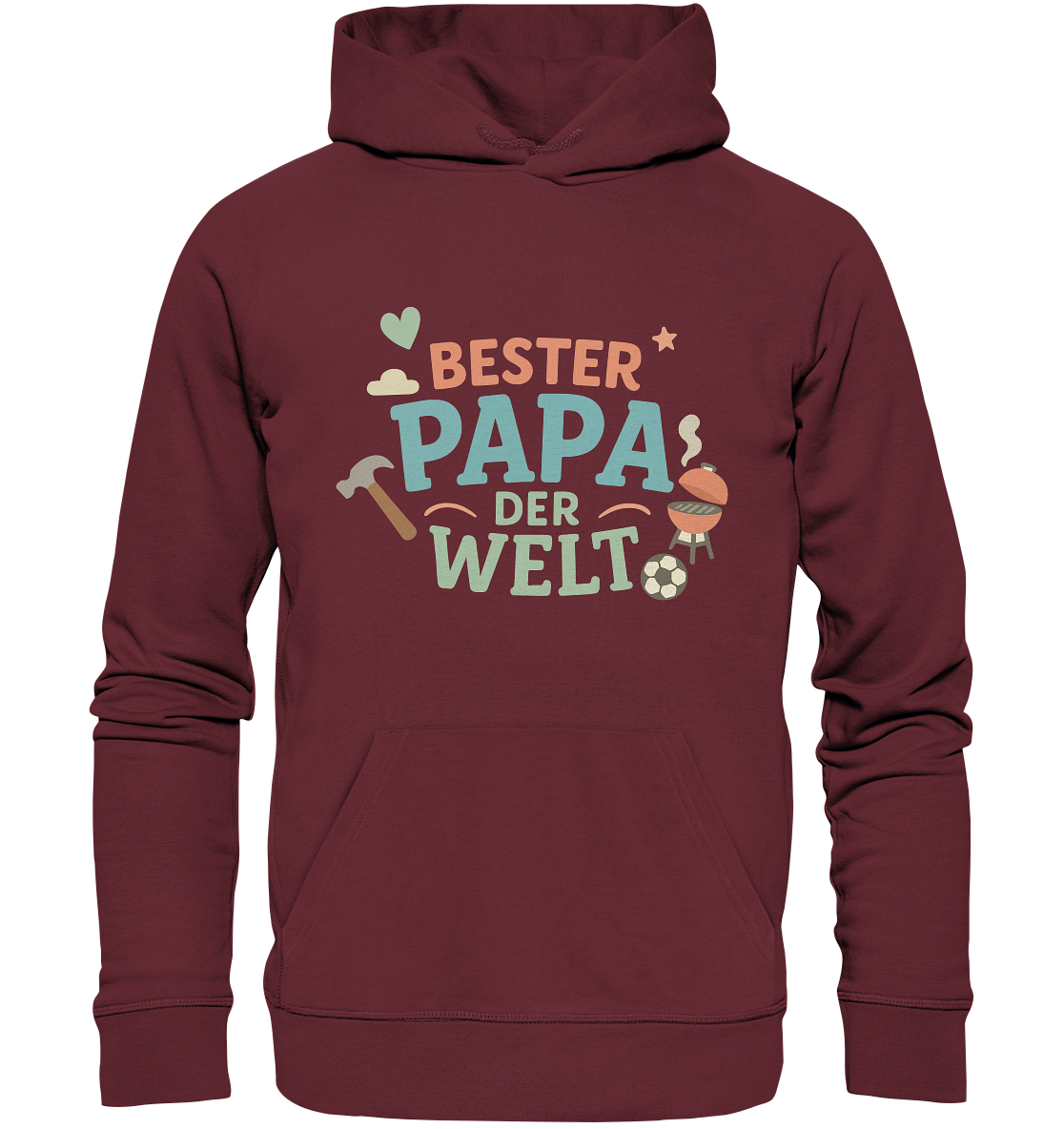 Bester Papa der Welt - Vater Geschenk - Organic Basic Hoodie