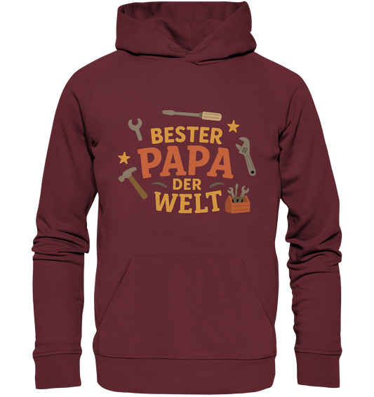 Bester Papa der Welt - Vater Geschenk - Organic Basic Hoodie