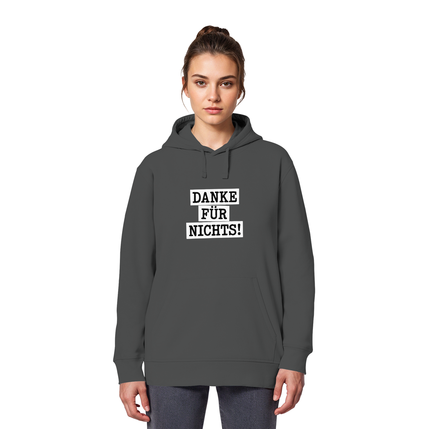Danke für Nichts – Sarkasmus Statement mit Attitude - Organic Basic Hoodie