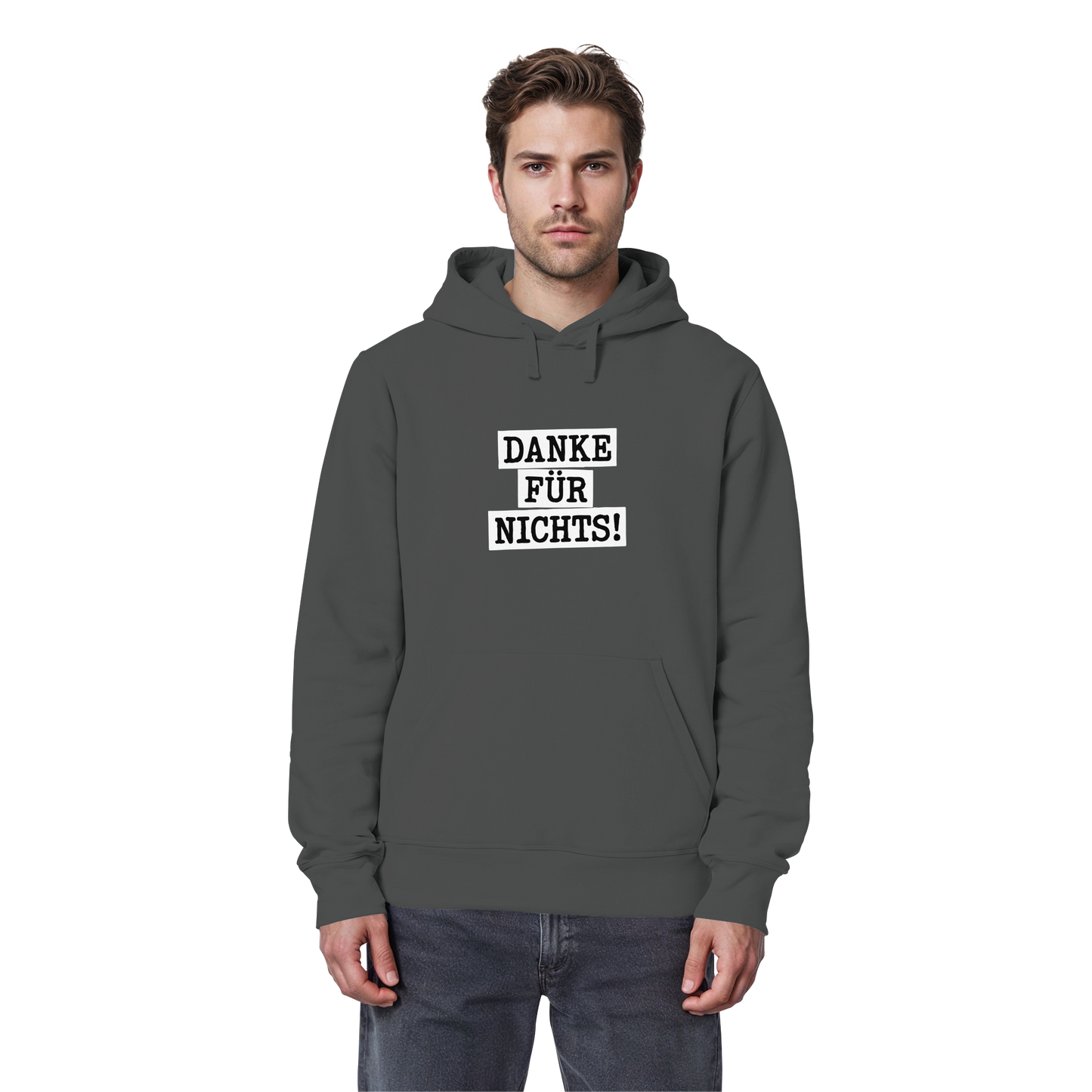 Danke für Nichts – Sarkasmus Statement mit Attitude - Organic Basic Hoodie