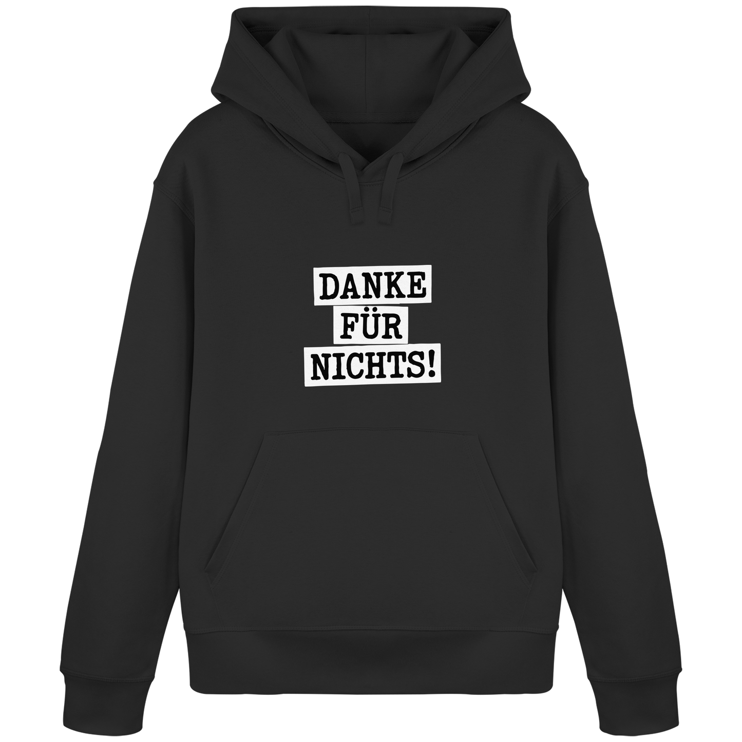 Danke für Nichts – Sarkasmus Statement mit Attitude - Organic Basic Hoodie