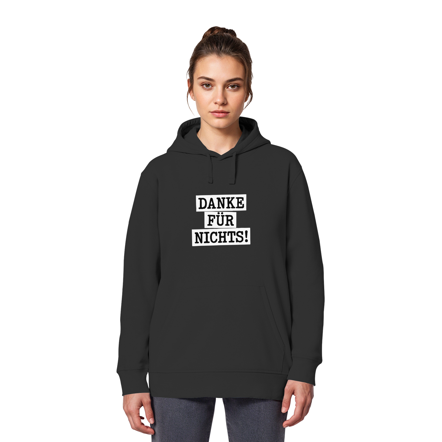 Danke für Nichts – Sarkasmus Statement mit Attitude - Organic Basic Hoodie
