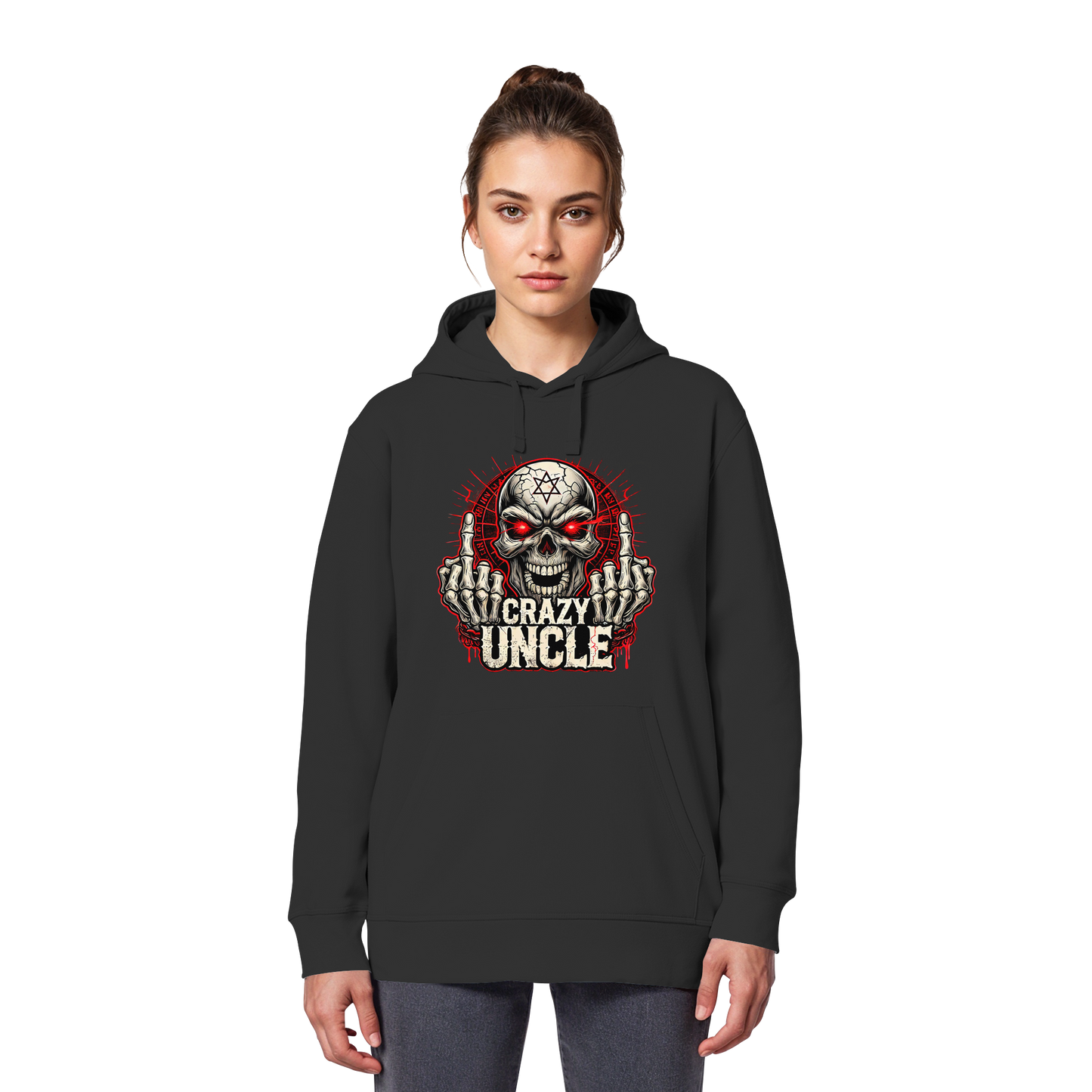 Crazy Uncle – Sarkasmus Statement mit Attitude - Organic Basic Hoodie