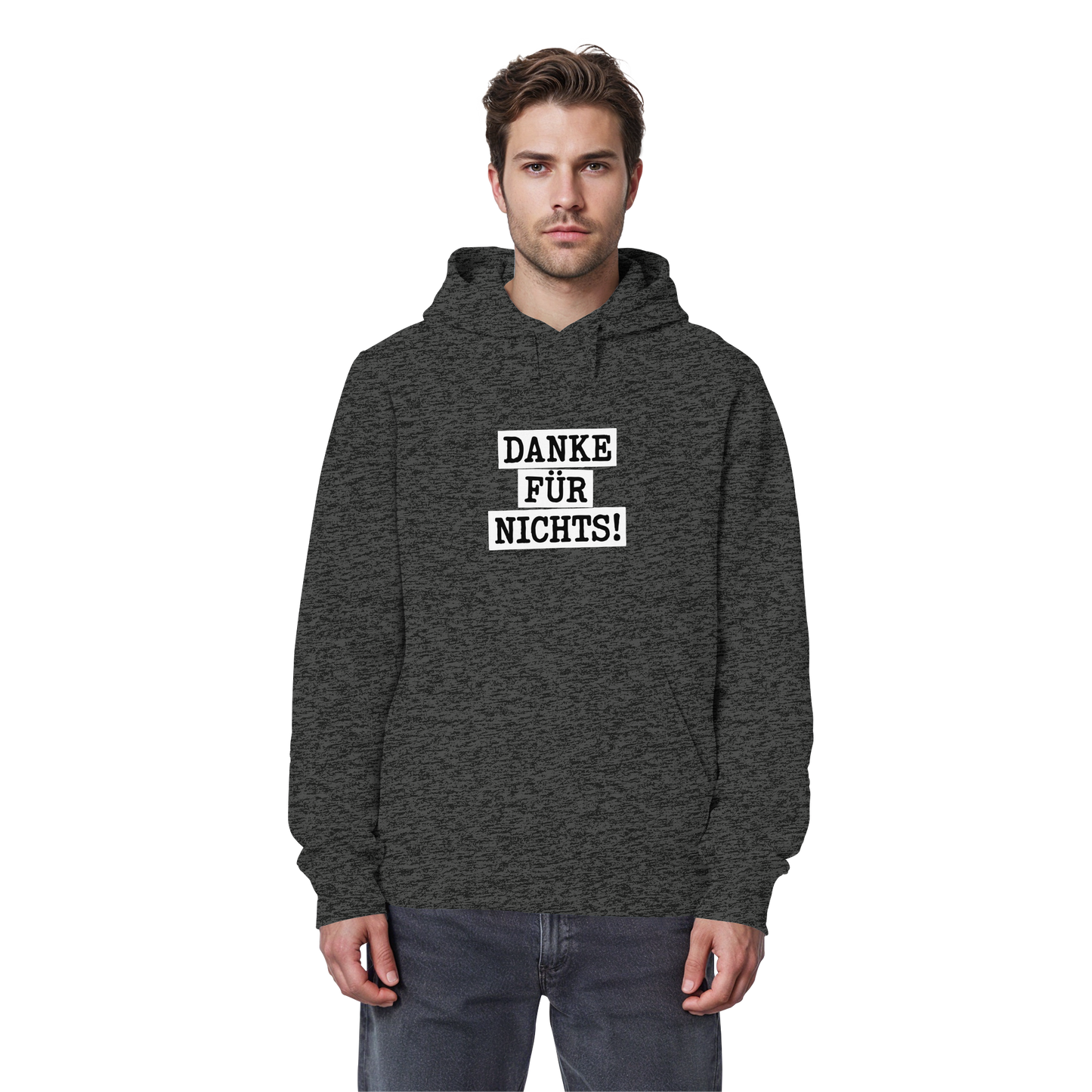 Danke für Nichts – Sarkasmus Statement mit Attitude - Organic Basic Hoodie