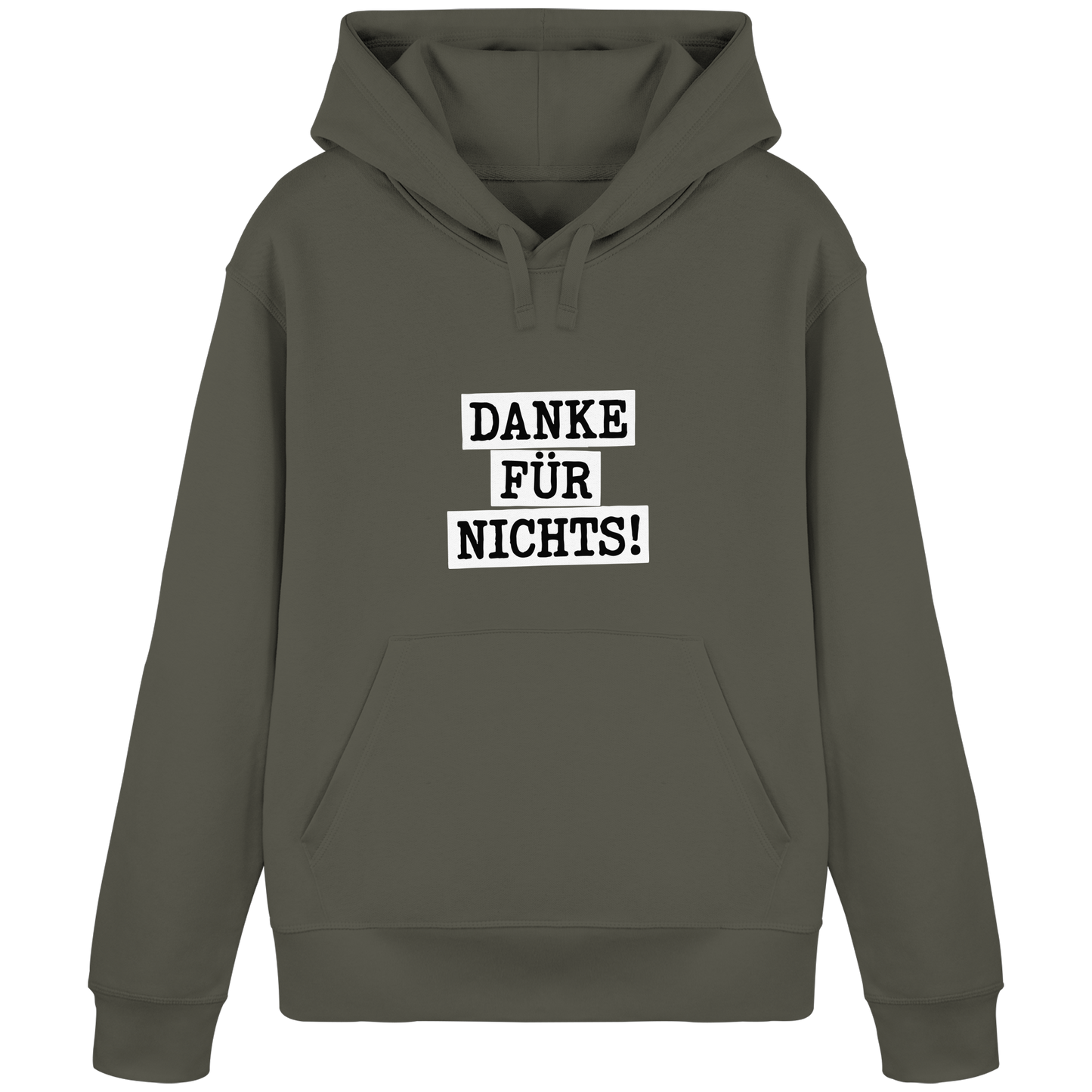 Danke für Nichts – Sarkasmus Statement mit Attitude - Organic Basic Hoodie