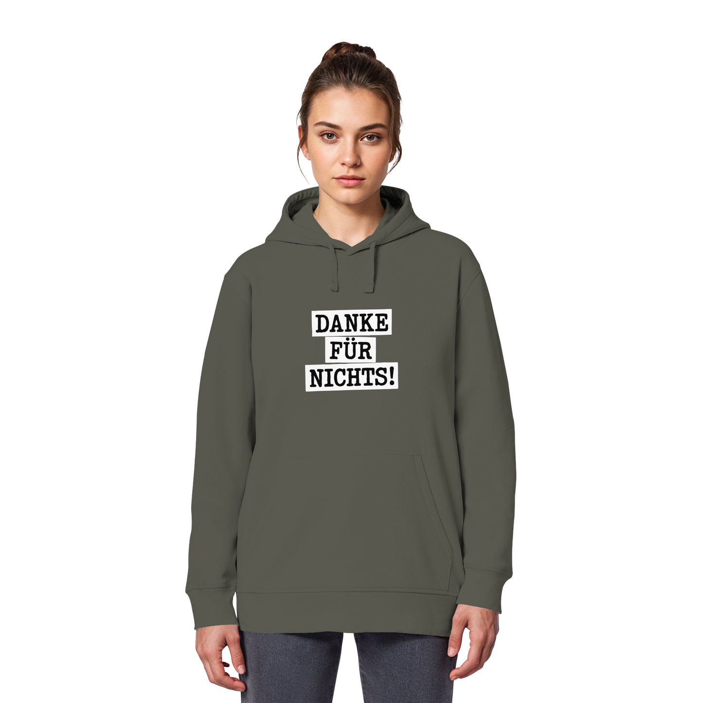 Danke für Nichts – Sarkasmus Statement mit Attitude - Organic Basic Hoodie