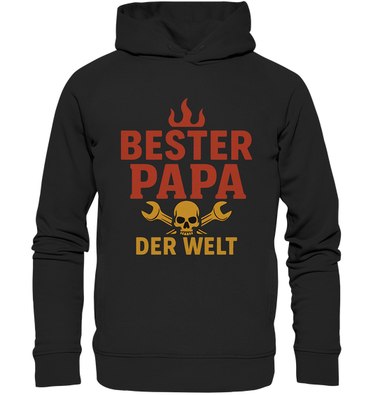 Bester Papa der Welt - Heimwerker Geschenk für Vatertag und Geburtstag - Organic Fashion Hoodie