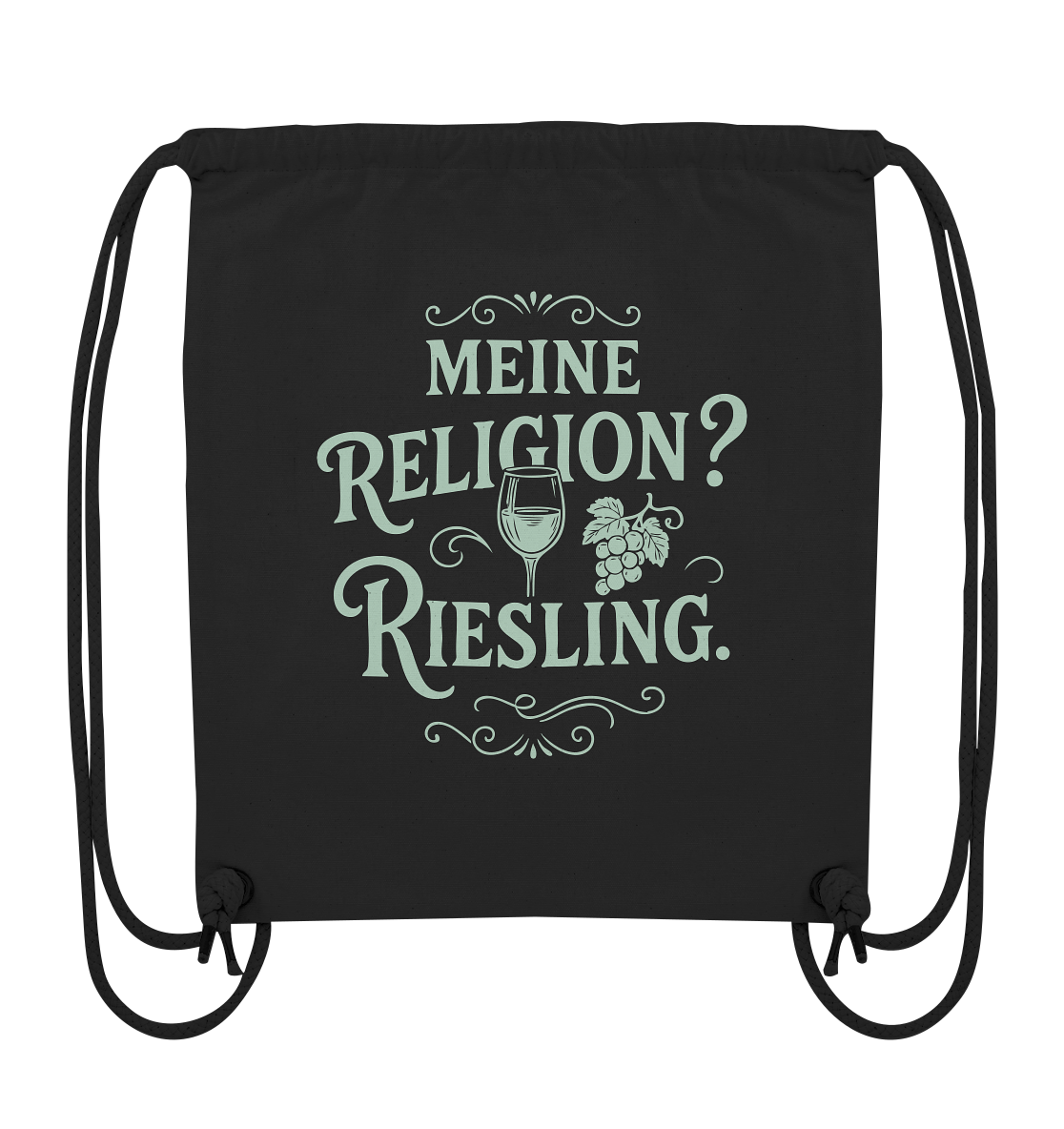 Meine Religion? Riesling. – Wein Spruch für Weißwein-Fans - Organic Gym-Bag