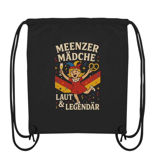 Meenzer Mädche – Laut & Legendär | Karneval Design - Organic Gym-Bag