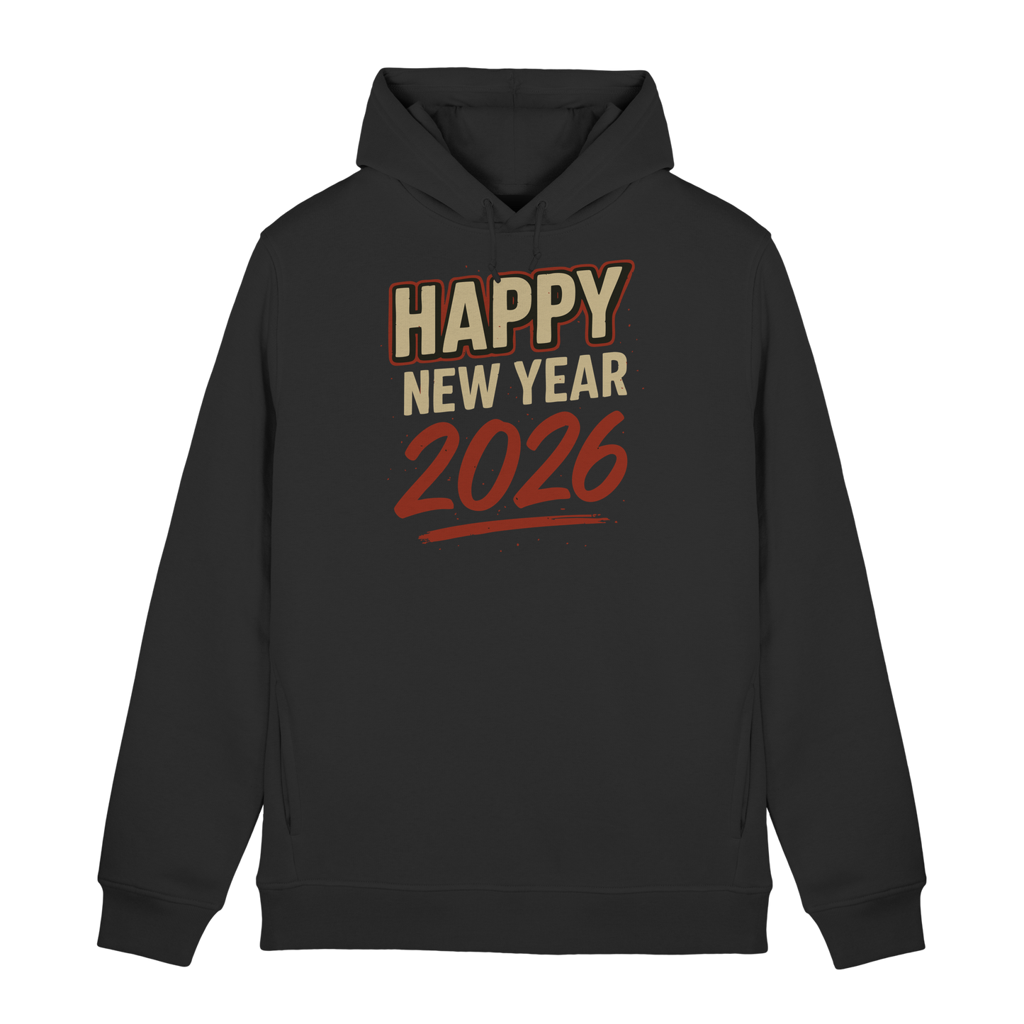 Happy New Year 2026 – Silvester Spruch - Organic Hoodie B&C