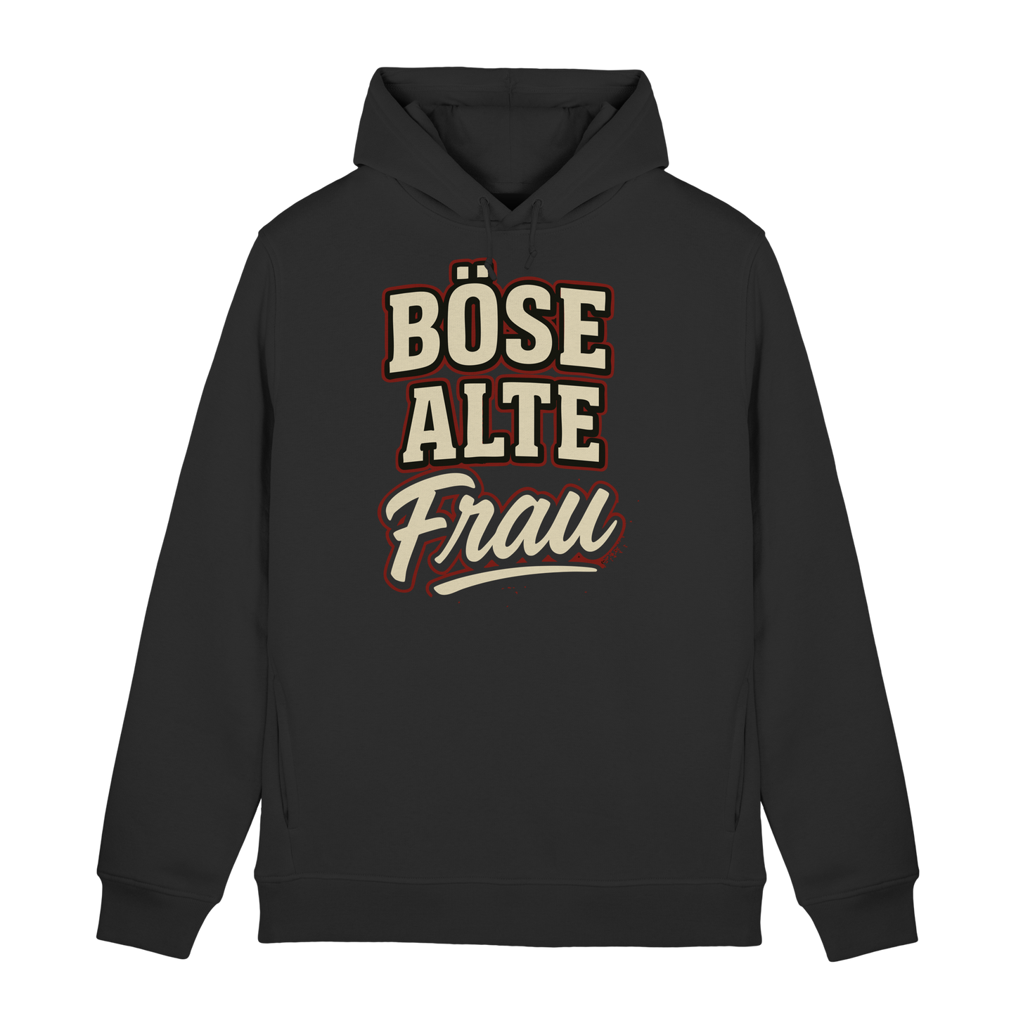 Böse alte Frau – Lustiger Spruch für Mamas & Omas mit Biss - Organic Hoodie B&C