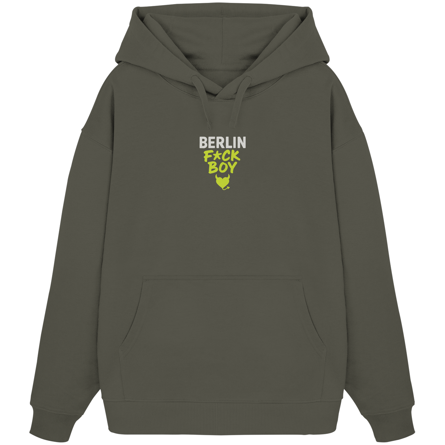 BERLIN F*CK BOY – Das Shirt für Club-Legenden & Feierbiester - Organic Oversize Hoodie