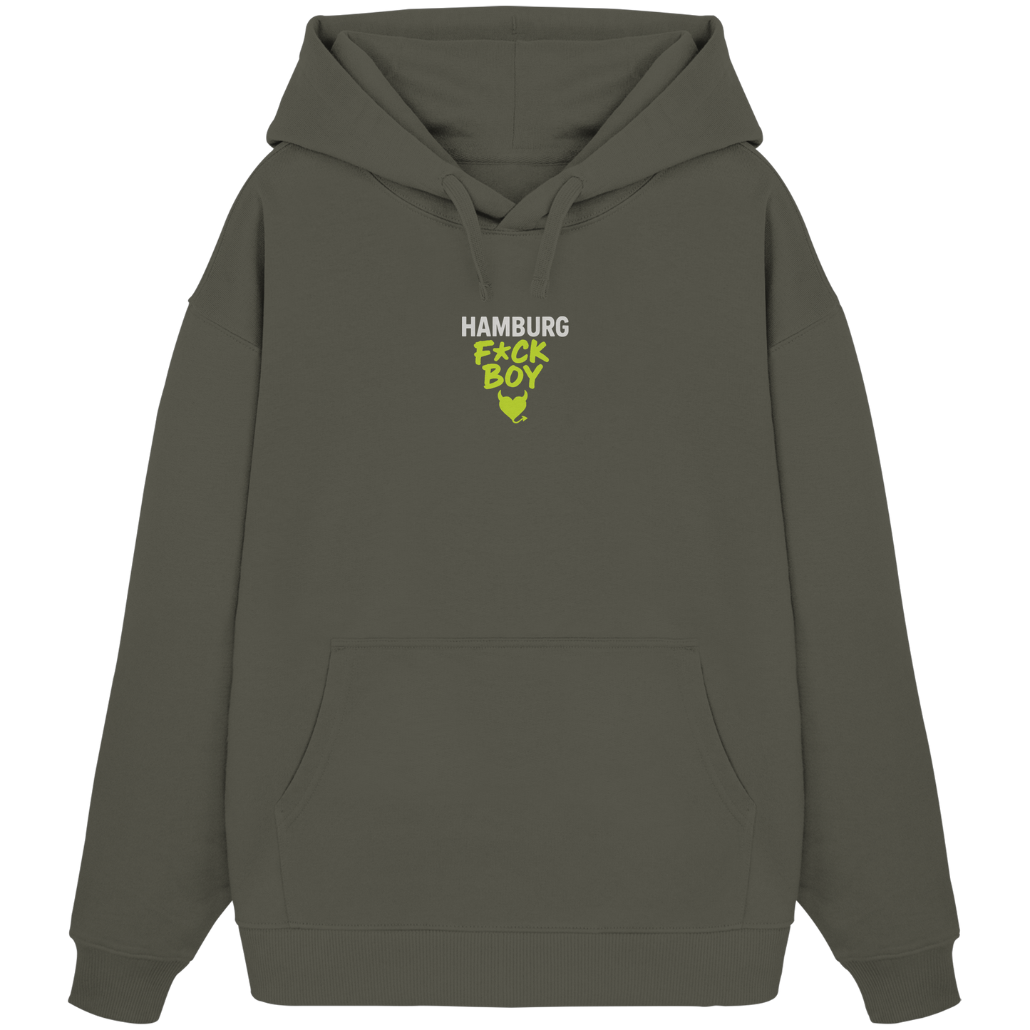 HAMBURG F*CK BOY – Das Shirt für Club-Legenden & Feierbiester - Organic Oversize Hoodie