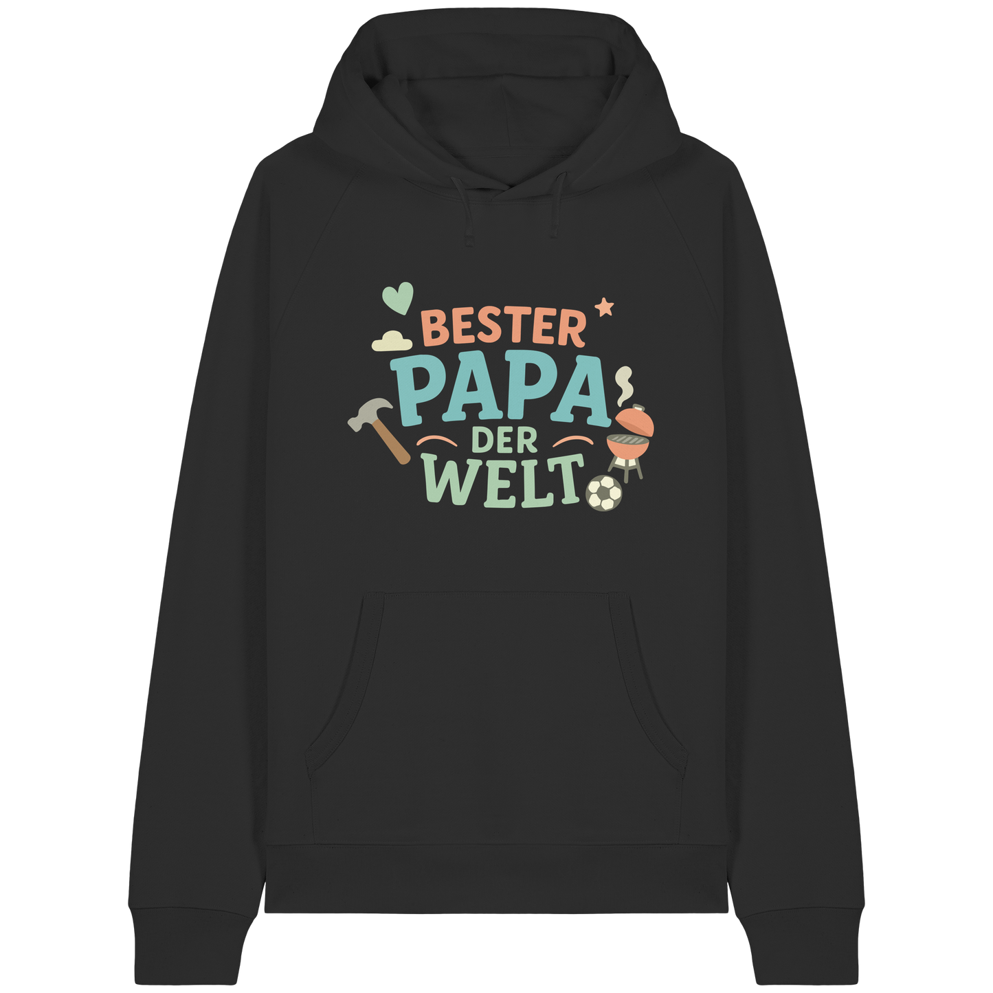 Bester Papa der Welt - Vater Geschenk - Organic Raglan Hoodie