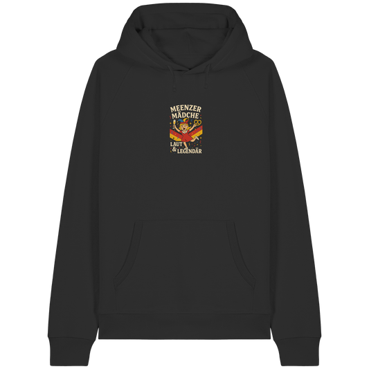 Meenzer Mädche – Laut & Legendär | Karneval Design - Organic Raglan Hoodie