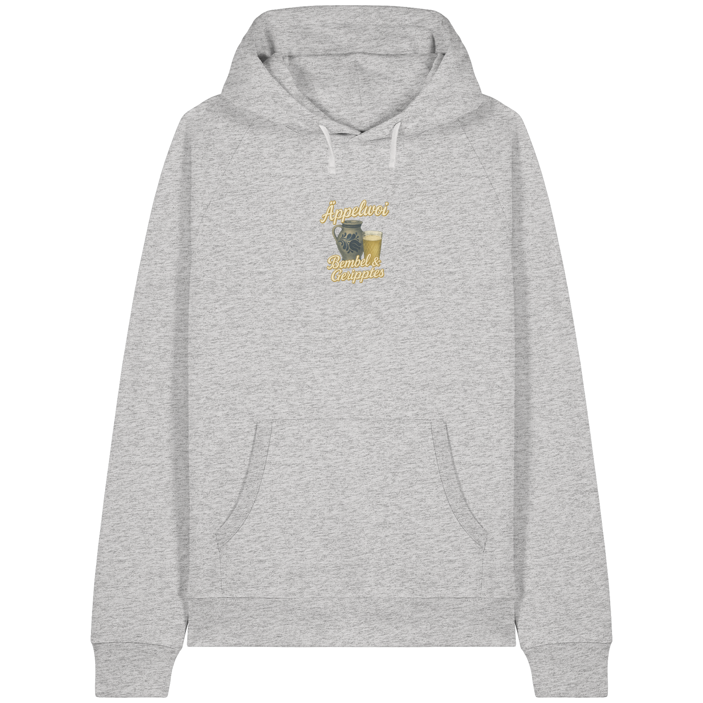 Äppelwoi - Bembel & Geripptes | Typisch Frankfurt - Organic Raglan Hoodie