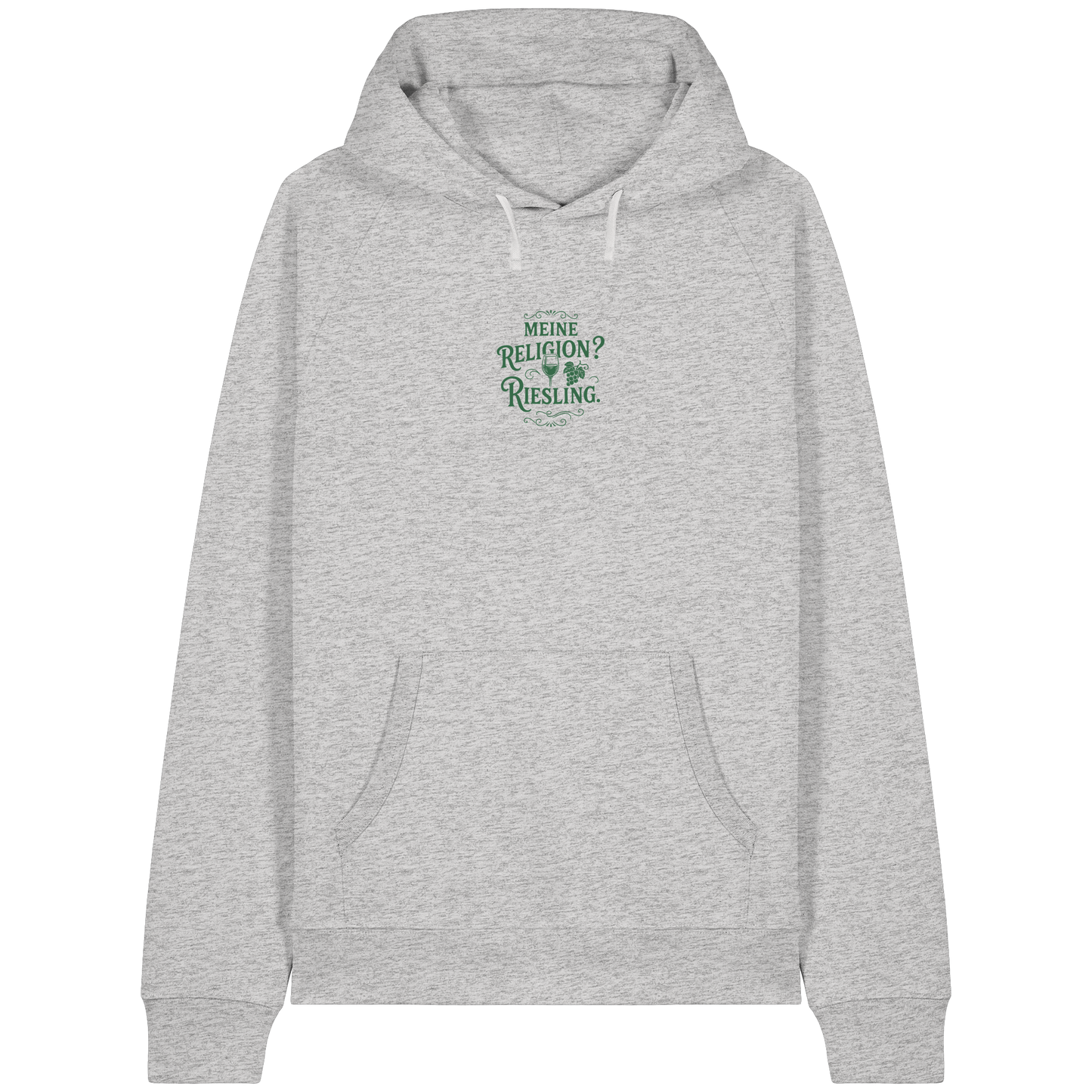 Meine Religion? Riesling. – Lustiger Wein Spruch für Weißwein-Fans - Organic Raglan Hoodie