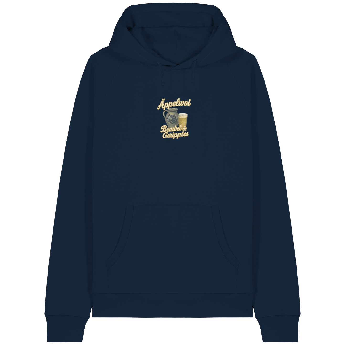 Äppelwoi - Bembel & Geripptes | Typisch Frankfurt - Organic Raglan Hoodie