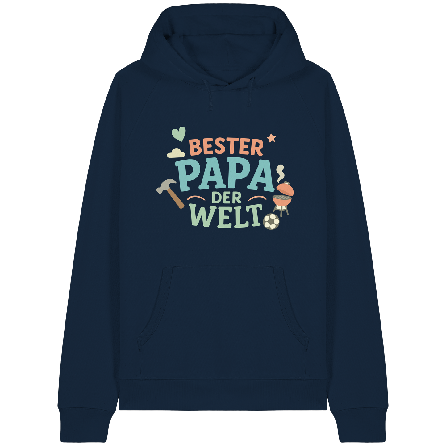 Bester Papa der Welt - Vater Geschenk - Organic Raglan Hoodie