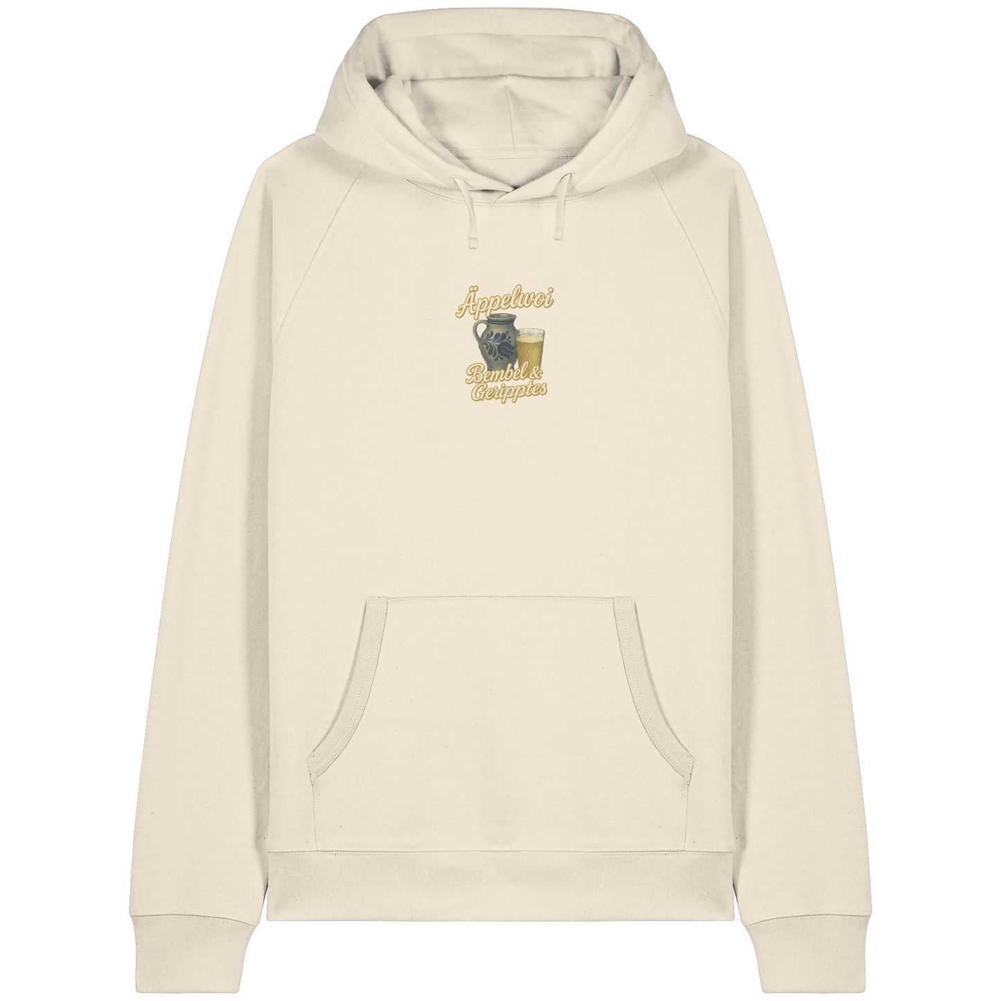 Äppelwoi - Bembel & Geripptes | Typisch Frankfurt - Organic Raglan Hoodie
