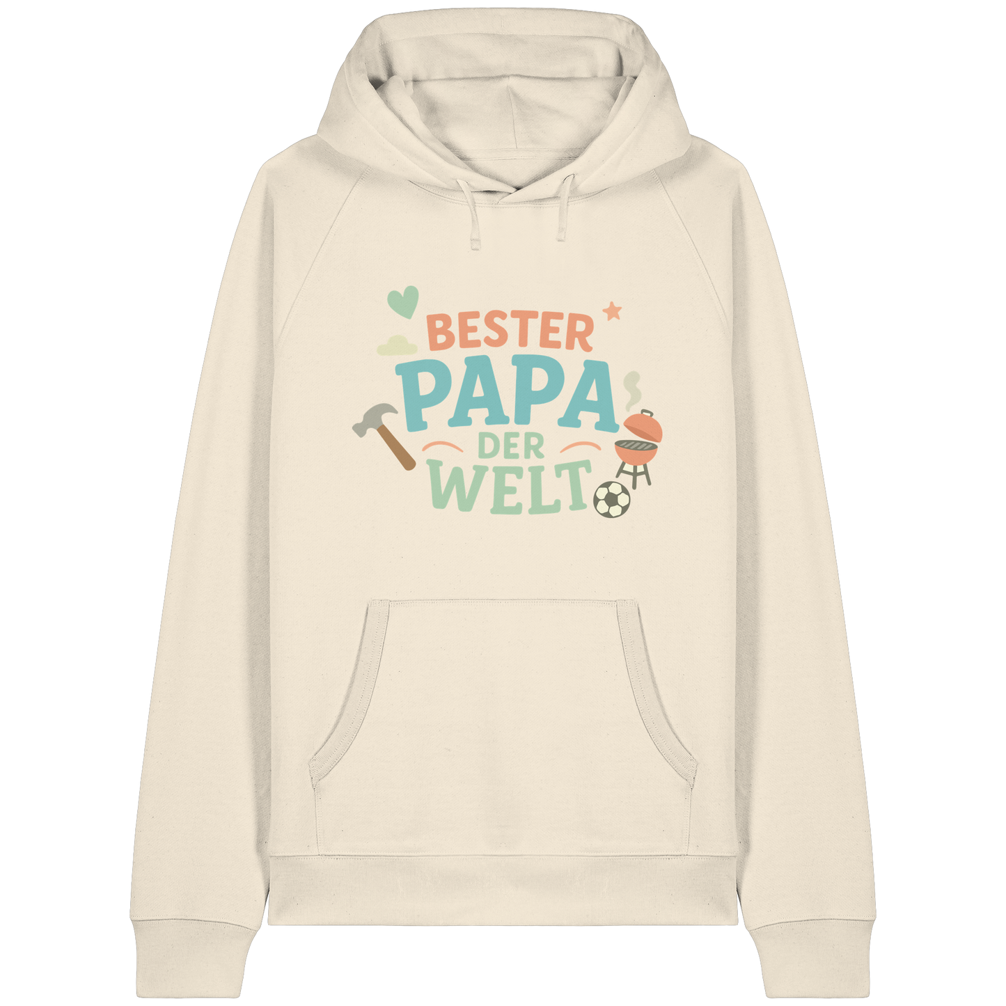 Bester Papa der Welt - Vater Geschenk - Organic Raglan Hoodie