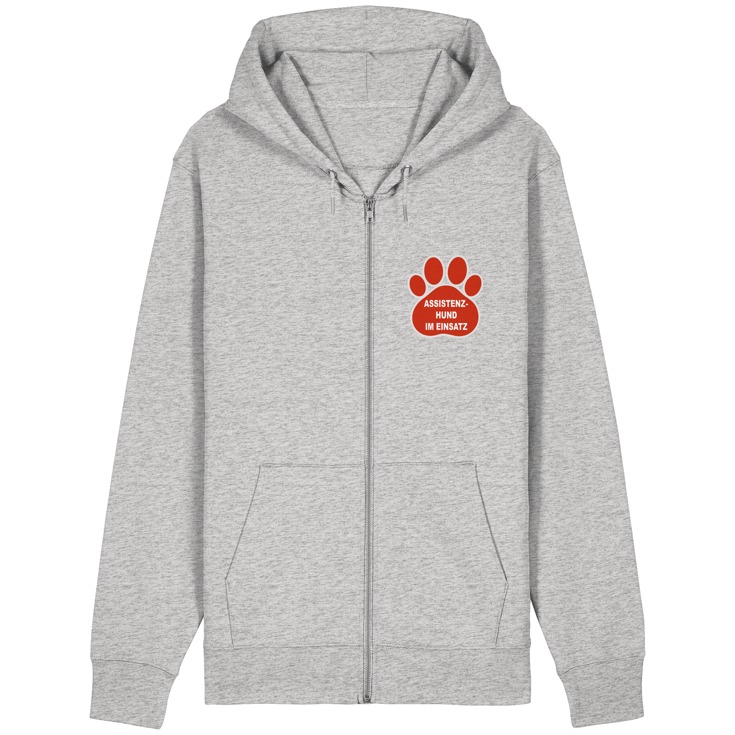 Assistenzhund im Einsatz – Klare Botschaft. Mehr Sicherheit. Mehr Respekt. - Organic Relaxed Zipper
