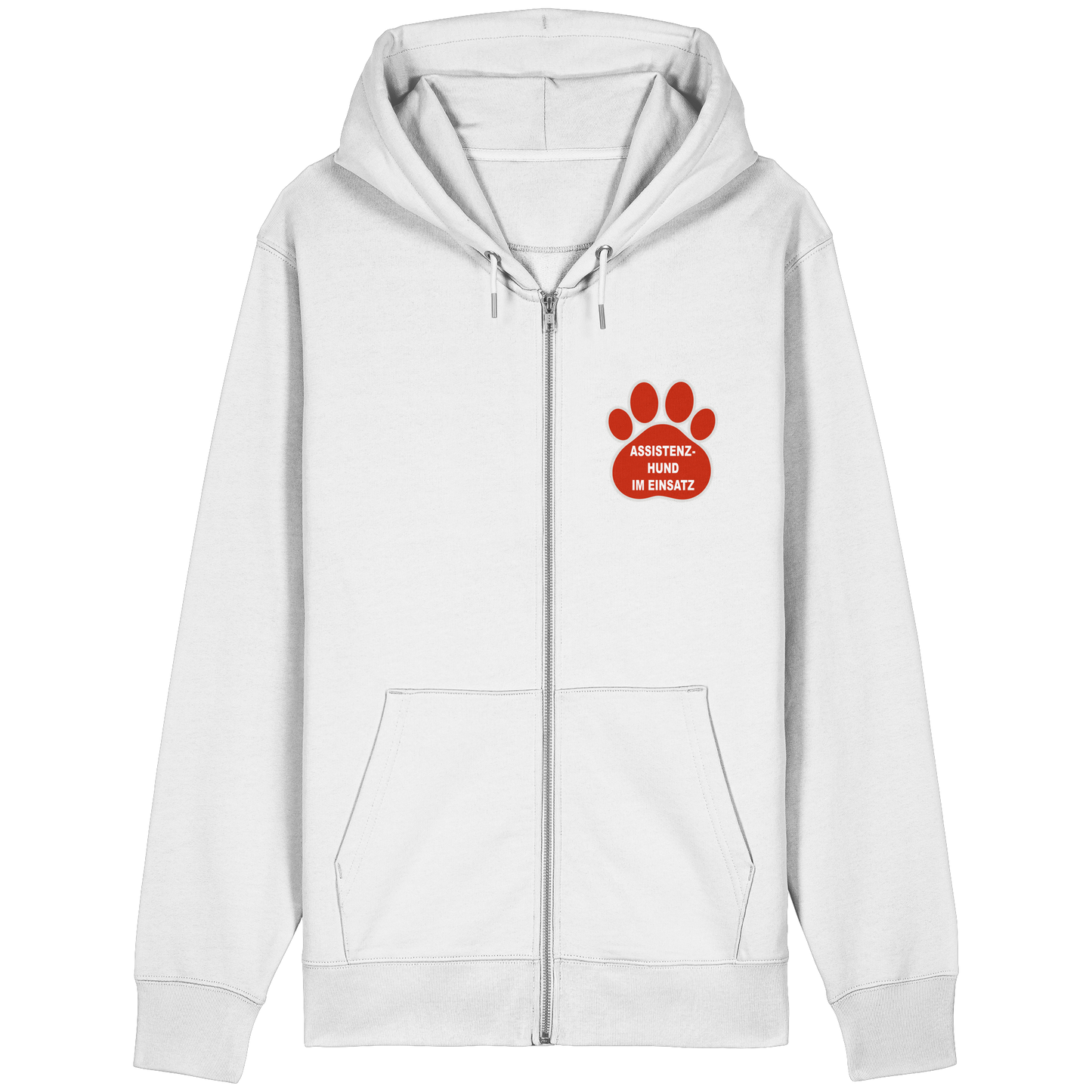 Assistenzhund im Einsatz – Klare Botschaft. Mehr Sicherheit. Mehr Respekt. - Organic Relaxed Zipper