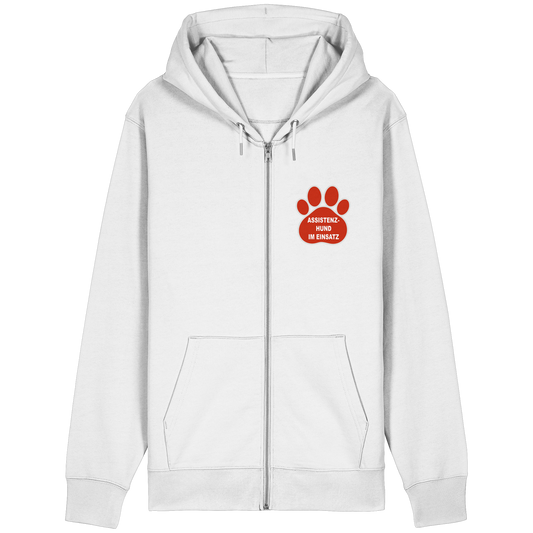 Assistenzhund im Einsatz – Klare Botschaft. Mehr Sicherheit. Mehr Respekt. - Organic Relaxed Zipper