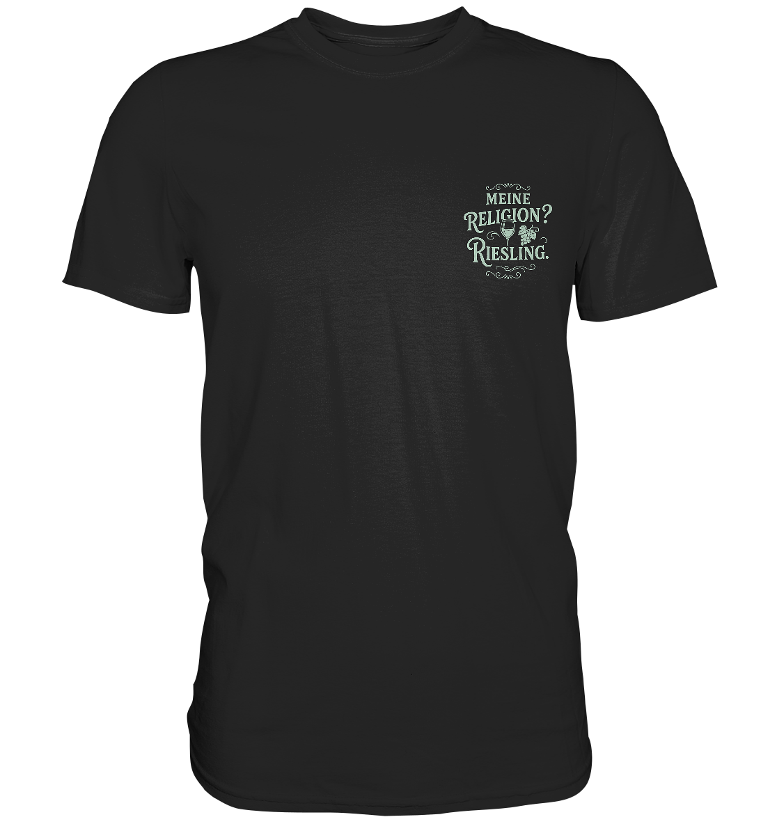 Meine Religion? Riesling. – Wein Spruch für Weißwein-Fans - Premium Classic T-Shirt