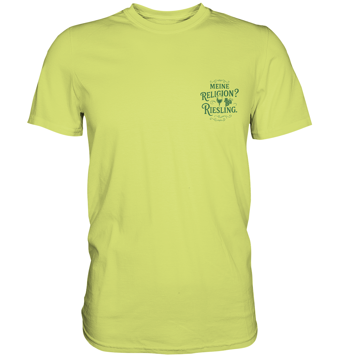 Meine Religion? Riesling. – Lustiger Wein Spruch für Weißwein-Fans - Premium Classic T-Shirt