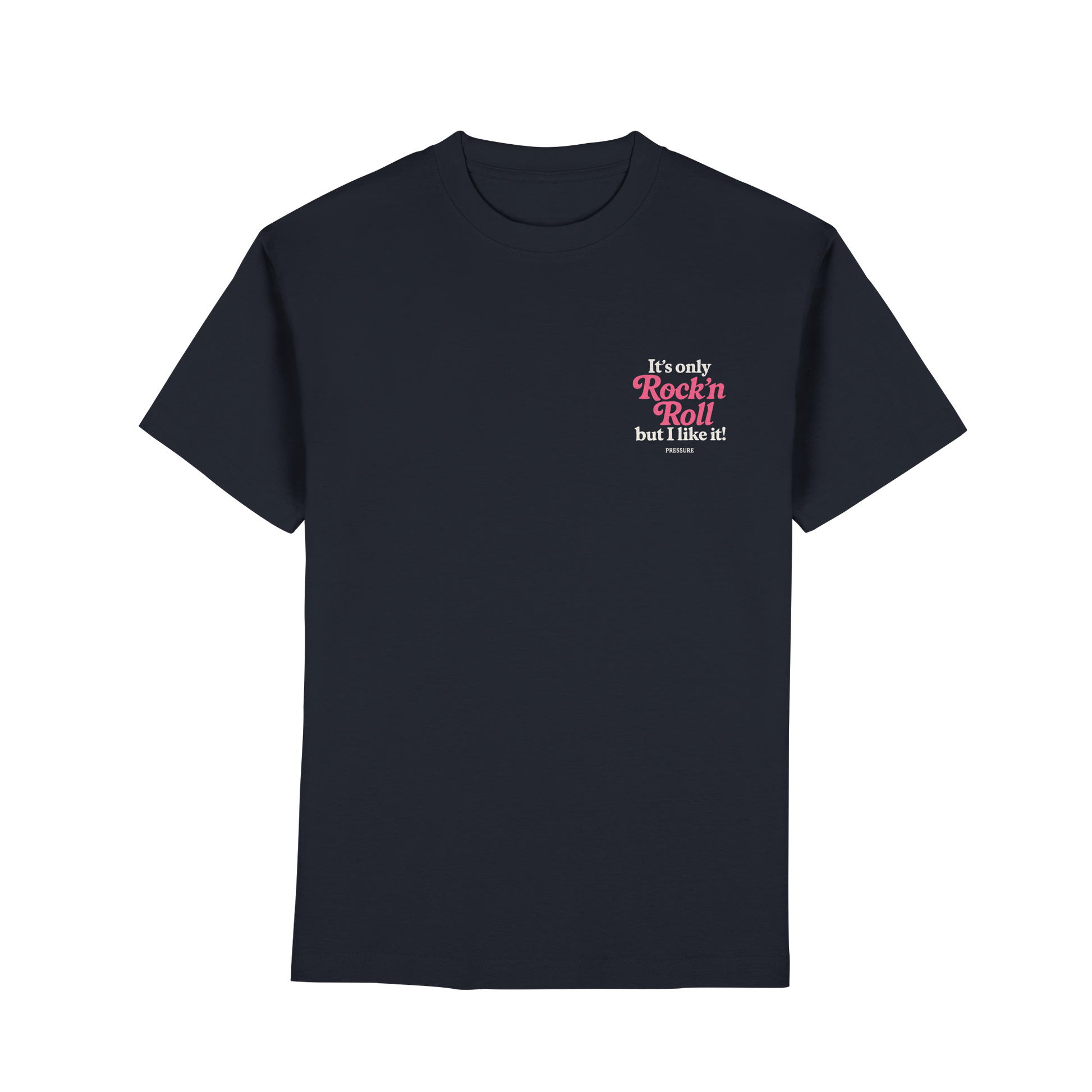 Schwarzes It's only Rock'n'Roll ... but I like it - Premium Classic T-Shirt von Pressure Clothing mit kleinem Frontdruck