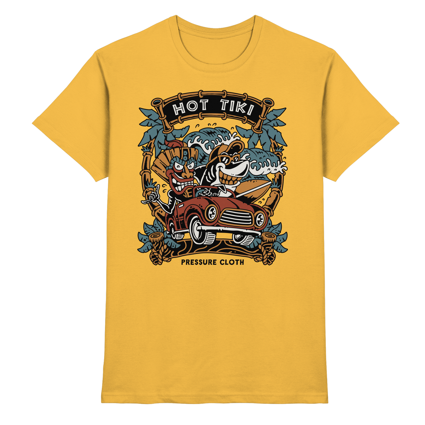 Hot Tiki - Tiki Style - Pressure Cloth - Premium Shirt