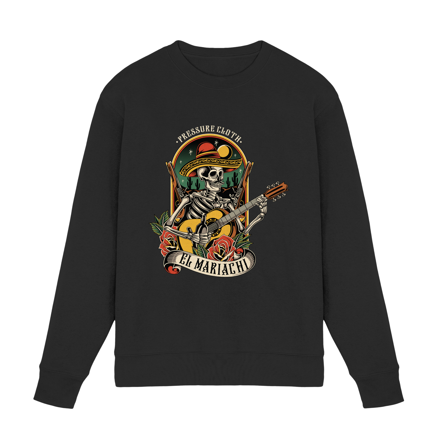 Rock ’n‘ Roll Outlaw - Tattoo Art by D.Vicente - Pressure Clothing - Premium Sweatshirt