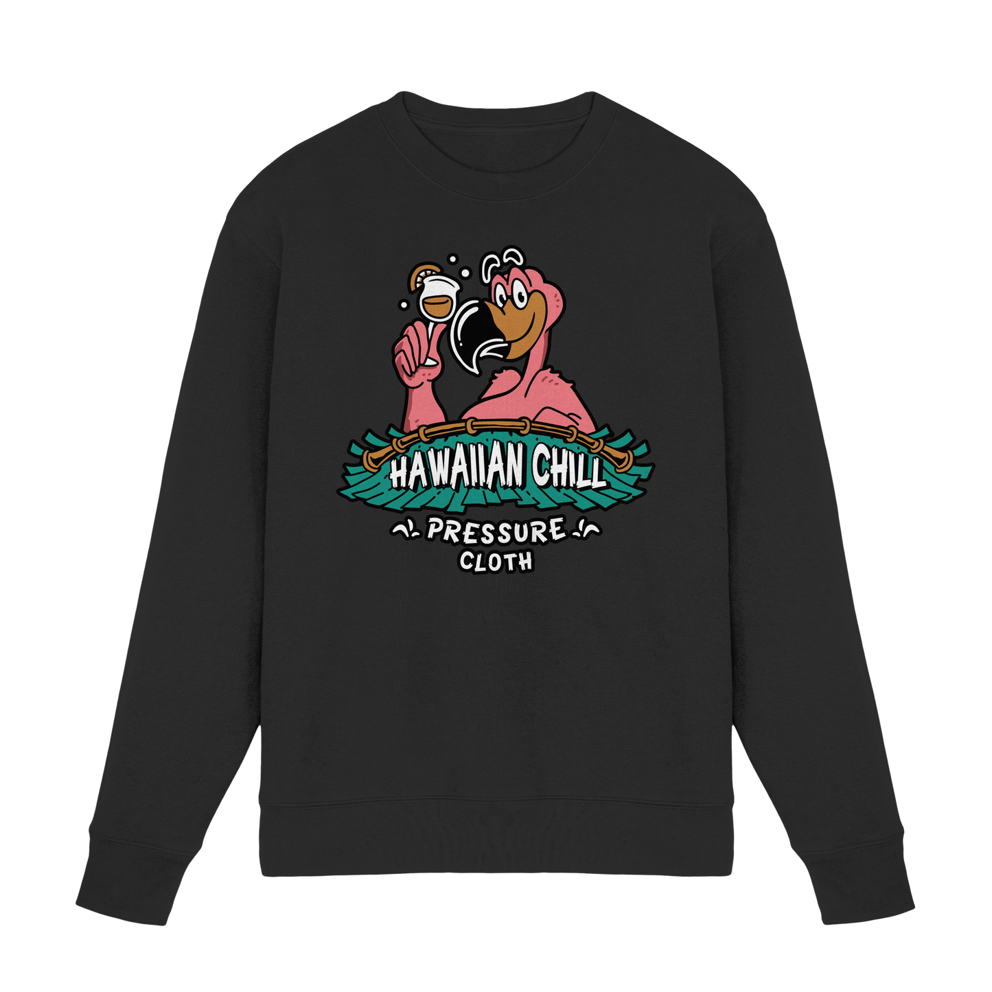 Hawaiian Chill - Tiki Style - Pressure Cloth - Premium Sweatshirt