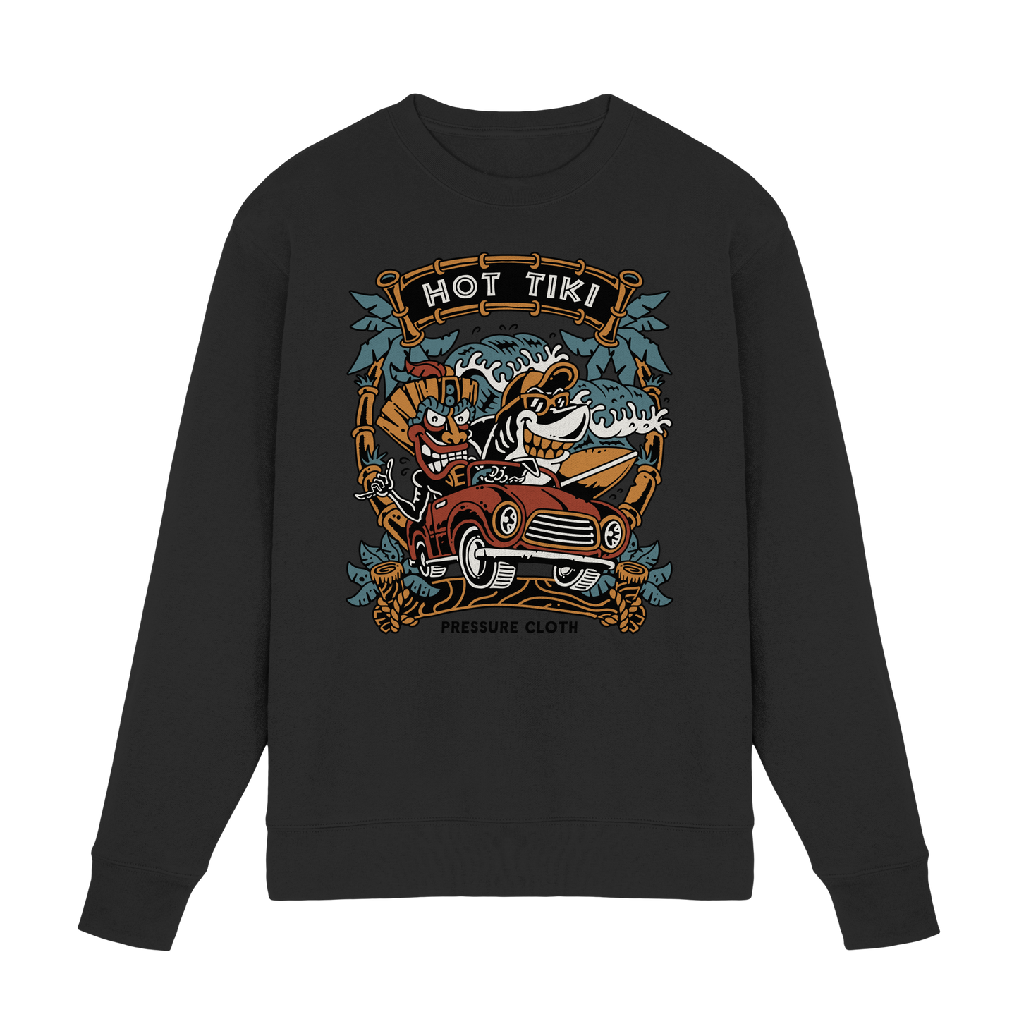 Hot Tiki - Tiki Style - Pressure Cloth - Premium Sweatshirt