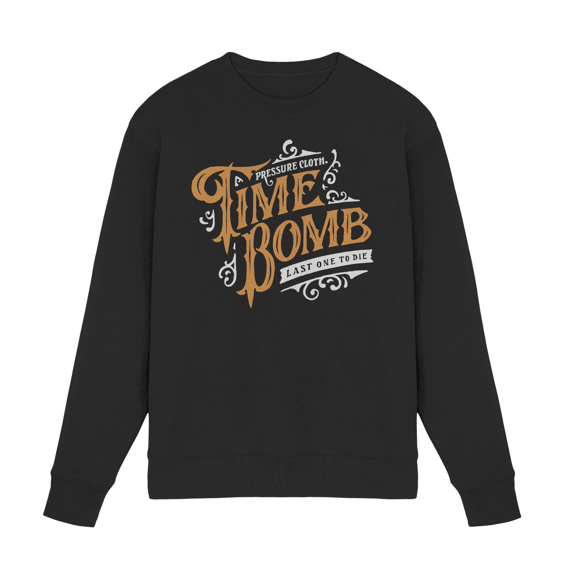 Time Bomb Vintage - Premium Sweatshirt von Pressure Clothing mit markantem Vintage-Print in schwarzer Ausführung