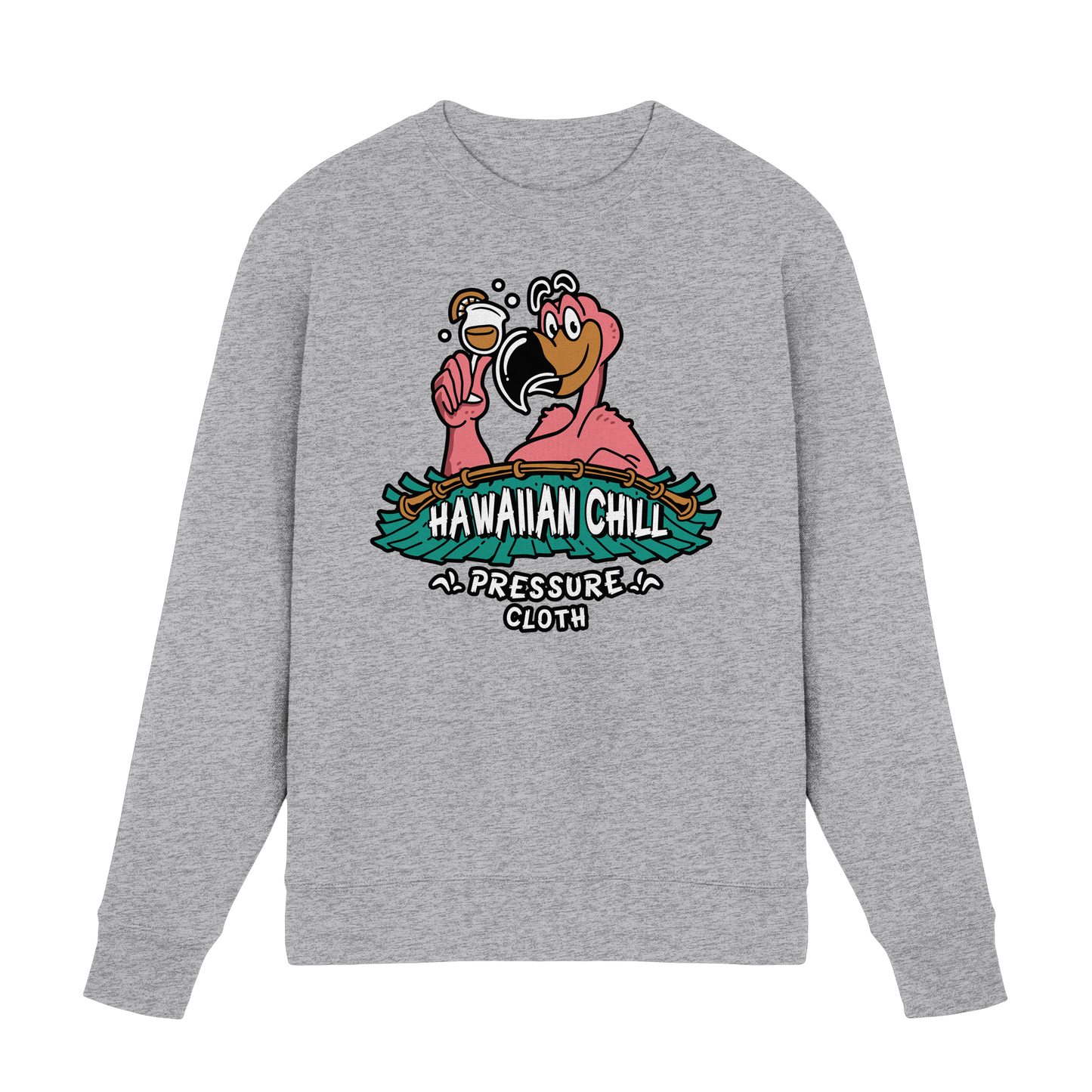 Hawaiian Chill - Tiki Style - Pressure Cloth - Premium Sweatshirt