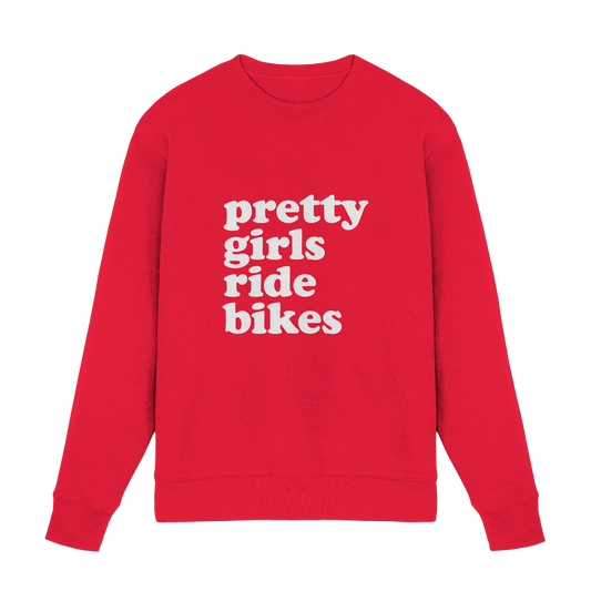 Pretty Girls Ride Bikes – Bikerinnen Motiv - Premium Sweatshirt