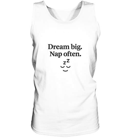 Dream Big. Nap Often. – Selfcare-Mood für Gen Z - Relaxed Tank Top