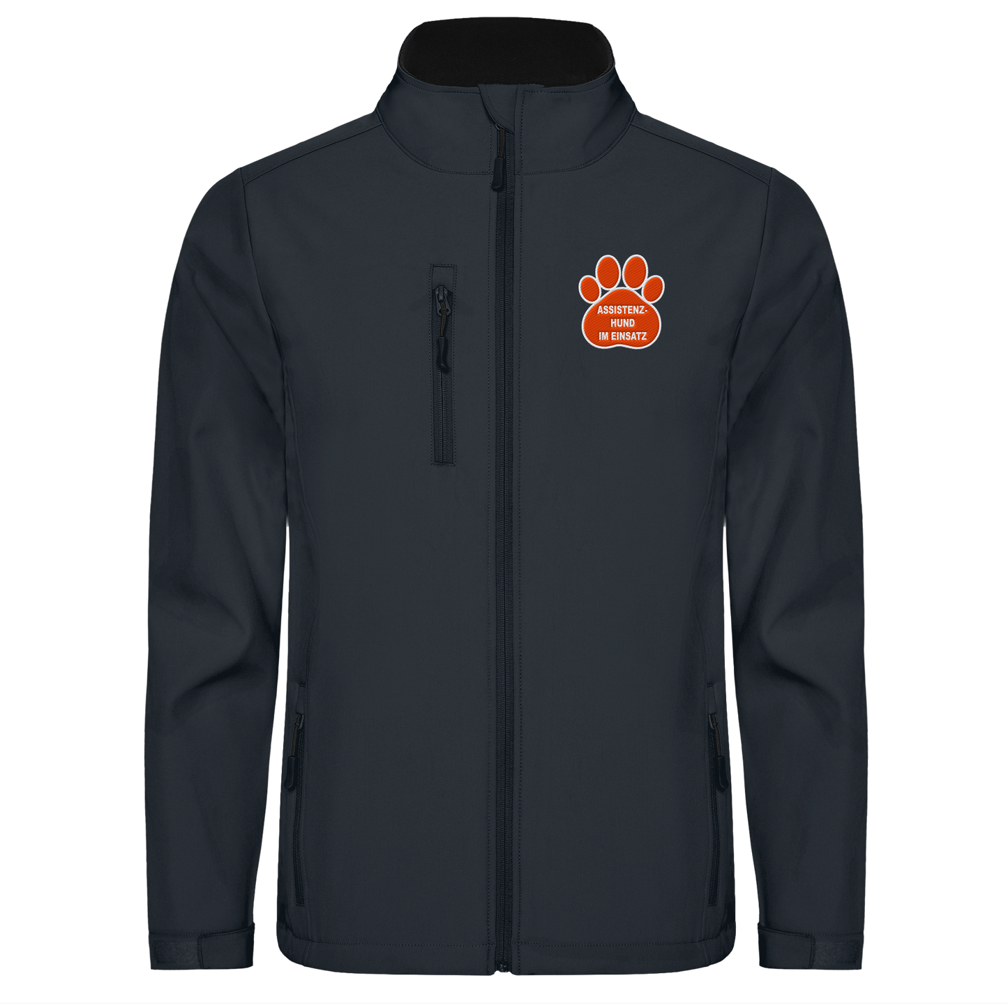 Assistenzhund im Einsatz – Klare Botschaft. Mehr Sicherheit. Mehr Respekt. - Softshell Jacket