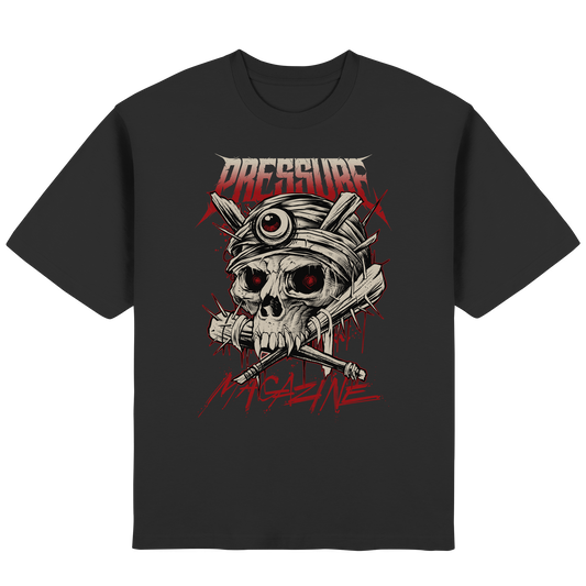 Skullica - Vampire Skull - Pressure Magazine - Streetwear Oversized T-Shirt