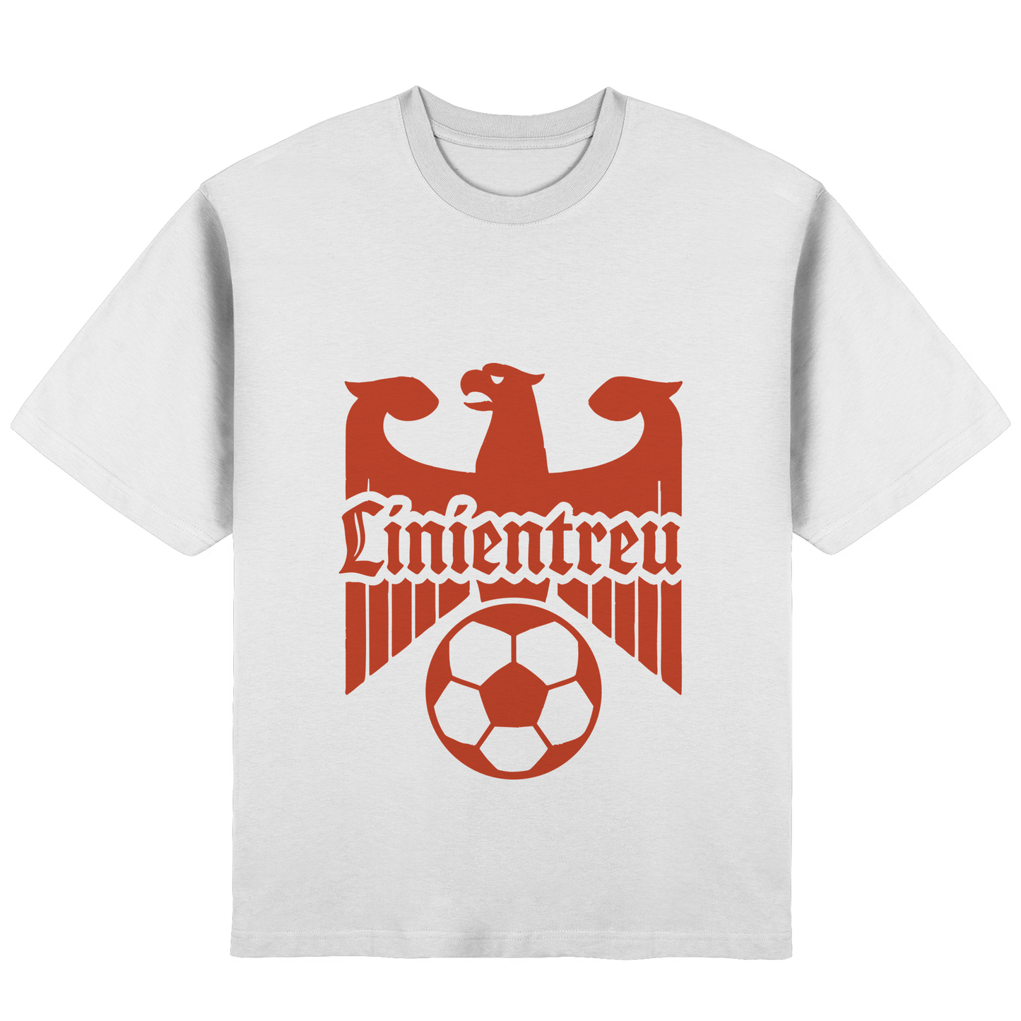 Linientreu Fußball Adlerfront – Für echte Fans der 3. Halbzeit - Streetwear Oversized T-Shirt