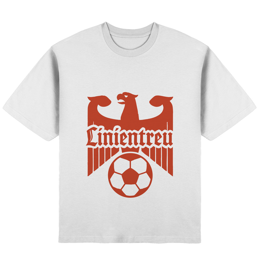 Linientreu Fußball Adlerfront – Für echte Fans der 3. Halbzeit - Streetwear Oversized T-Shirt