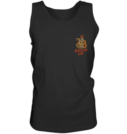 Beautiful Lie – Schlange & Rose | Tattoo-Style Design - Tank-Top