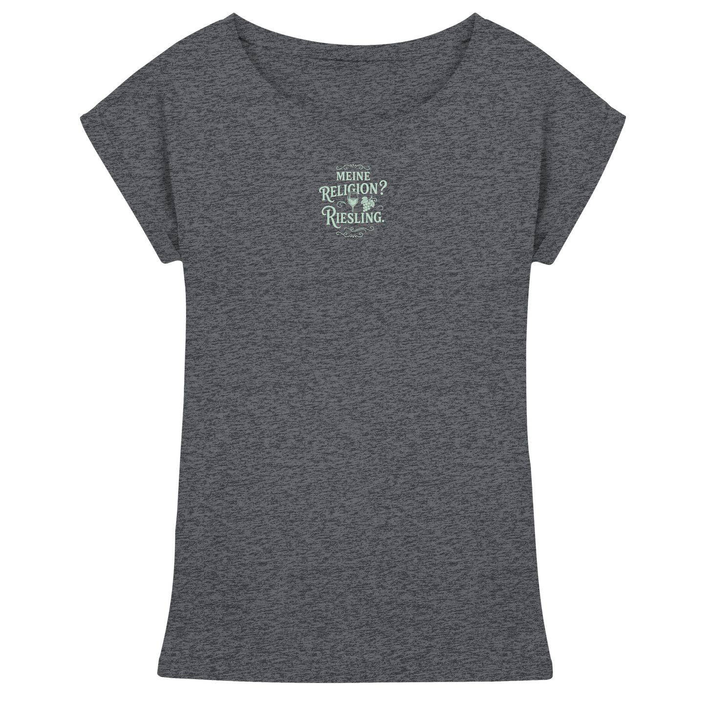Meine Religion? Riesling. – Wein Spruch für Weißwein-Fans - Womens Extended Shoulder T-Shirt