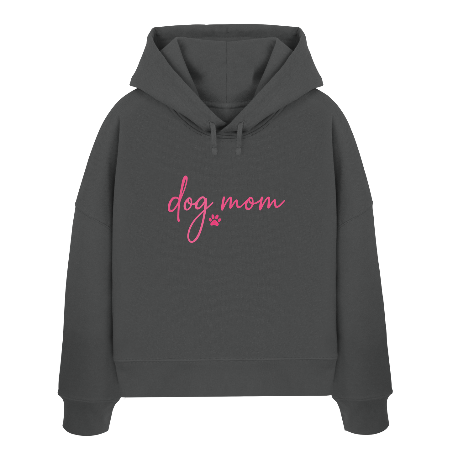 DOG MOM für Hundemamas und Hundemädchen - Womens Organic Boxcut Hoodie